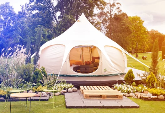 Carpa para servicios de estadía en Colsubsidio.
