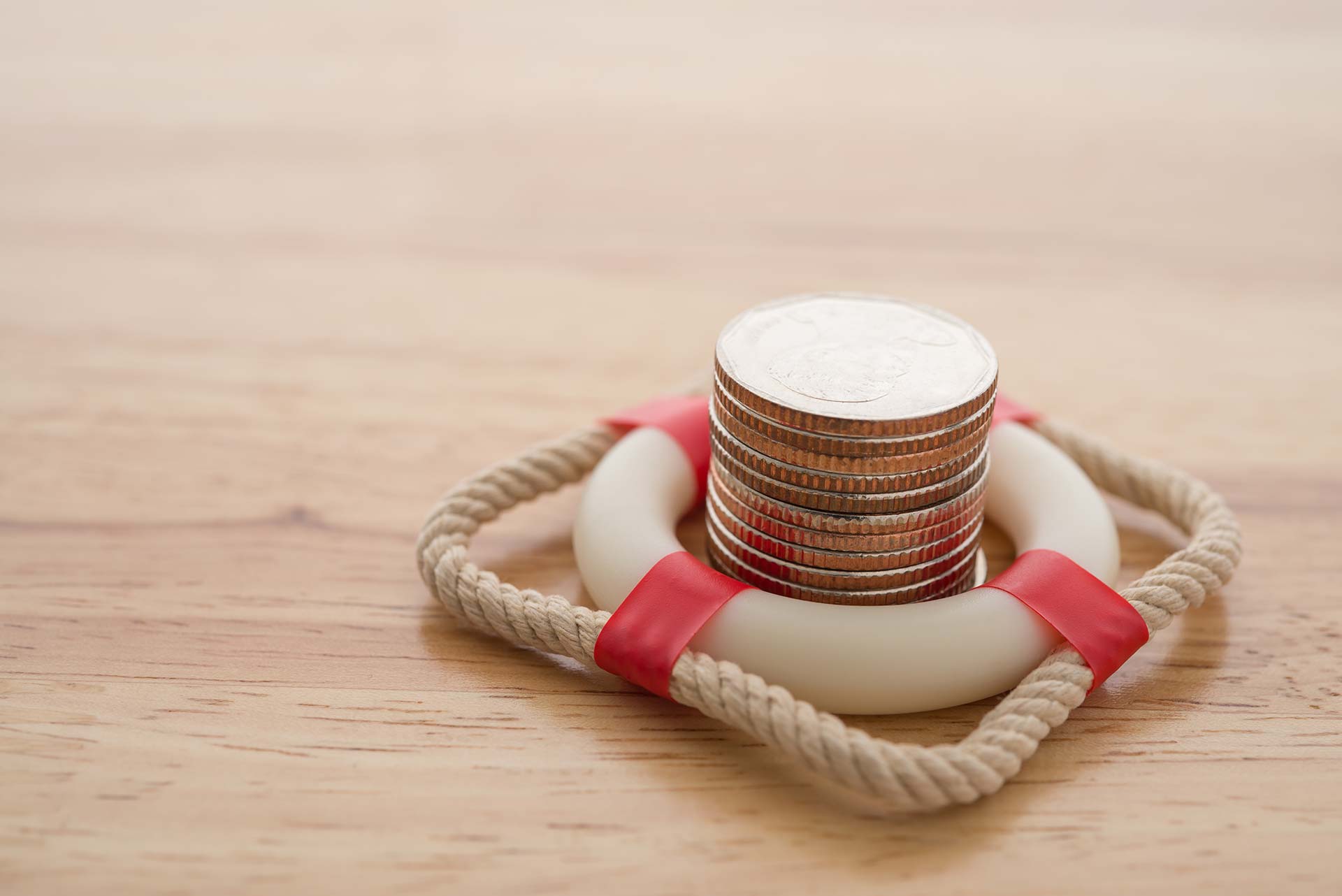 Monedas que representan subsidios de dinero.