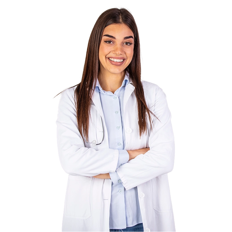 médica sonriendo